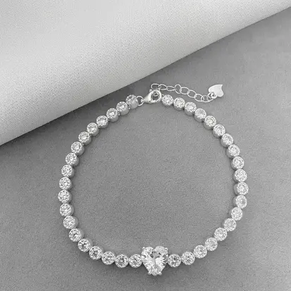 PULSEIRA RIVIERA CORAÇAO ZIRCONIA